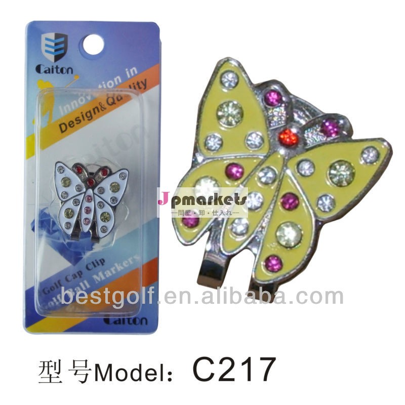 高品質のステンレス鋼工芸品ゴルフc217やハットクリップボールマーカー問屋・仕入れ・卸・卸売り