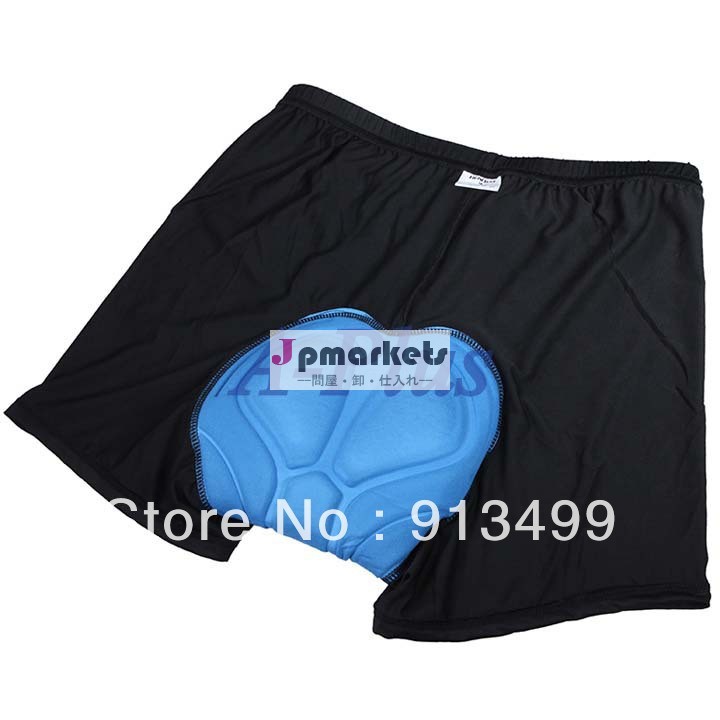 6pcs/lot2013新しい到着の男性下着ゲル3d自転車サイクリングバイクショートパンツブラックホットパッド入りサイズmlxlxxlxxxl17888問屋・仕入れ・卸・卸売り