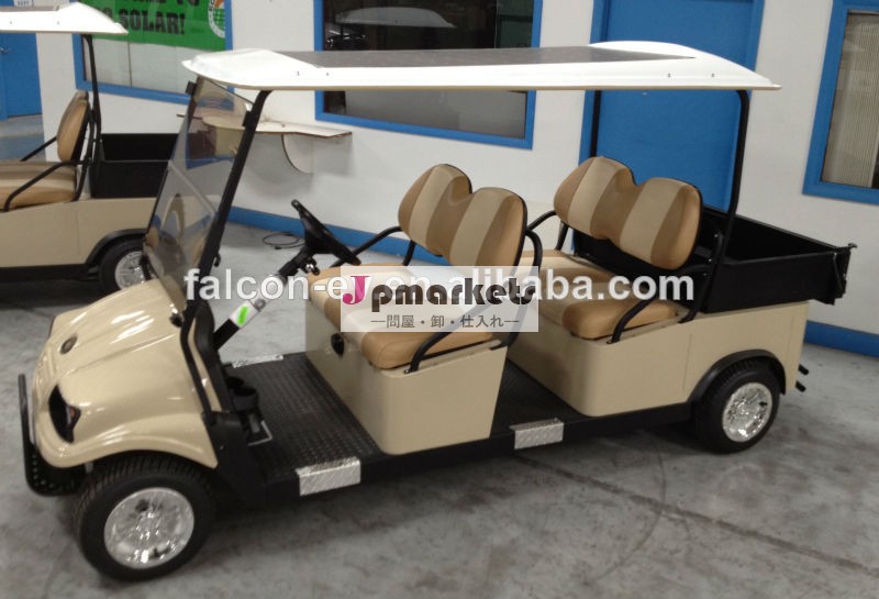 新しいデザインソーラー2014年電動ゴルフカート/ゴルフバギー/ゴルフカー4seater+cargoボックス分ゴルフカート問屋・仕入れ・卸・卸売り