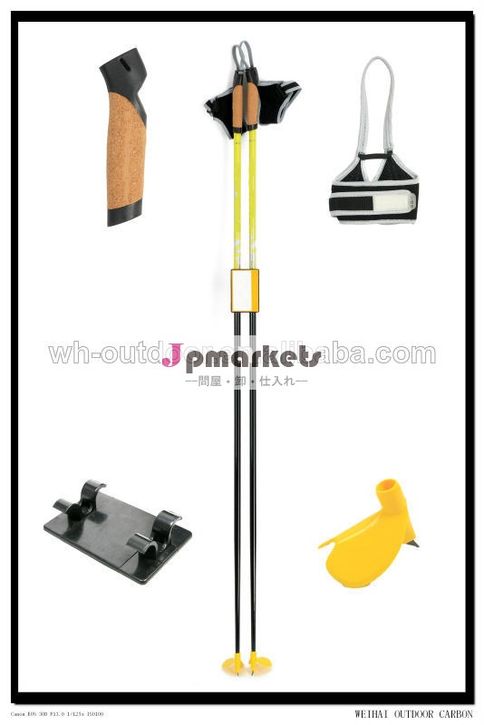光ローラーbiathlon硬いノルディックカスタム100％加熱スキーポールグラスファイバー問屋・仕入れ・卸・卸売り