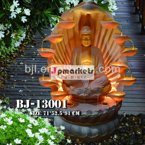 庭樹脂仏像瞑想水噴水卸売問屋・仕入れ・卸・卸売り