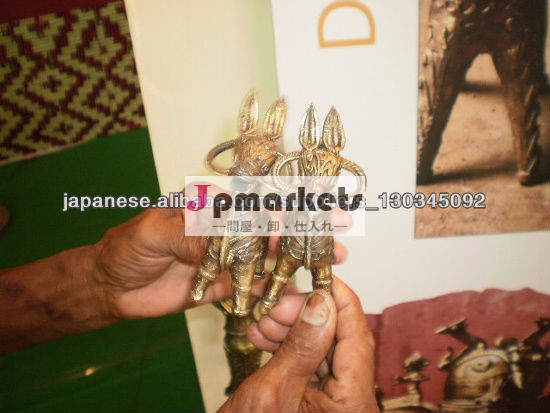 brass hand crafted handicraft horse pair oldest art called dhokra問屋・仕入れ・卸・卸売り
