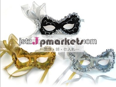 ファッションマスク仮面舞踏会マスクやスパンコールのついたキラキラ渦巻きでブレード問屋・仕入れ・卸・卸売り