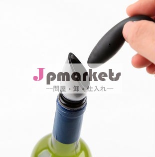 シリカゲルgrouponシャンパンボトルワイン注ぎ口注ぎ口注ぎガラス付きボトルストッパーセット- プロモーションギフト問屋・仕入れ・卸・卸売り