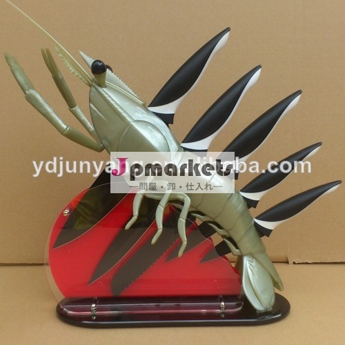 エビstyleclear5個アクリルナイフブロック- shb- 006問屋・仕入れ・卸・卸売り