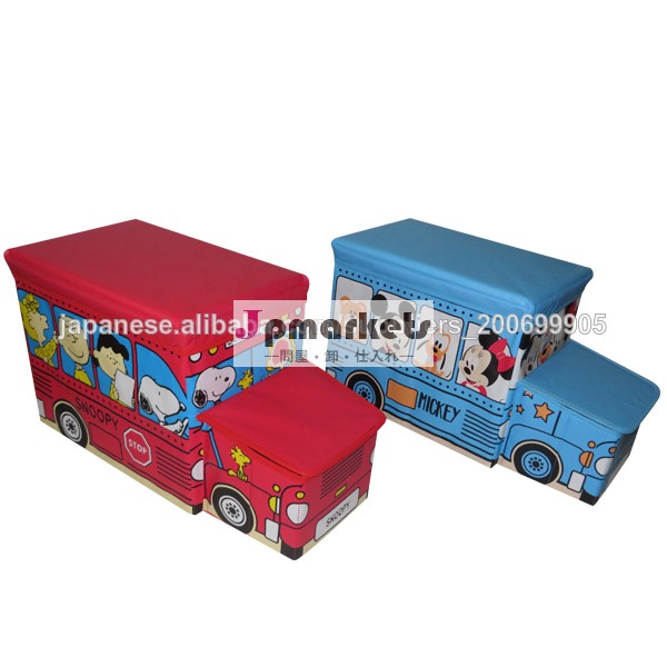 Non-woven with coating car shape kid storage stool&box for toys and clothes問屋・仕入れ・卸・卸売り