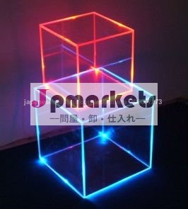 透明なアクリルケースLEDライト付き,展示用LEDボックス問屋・仕入れ・卸・卸売り