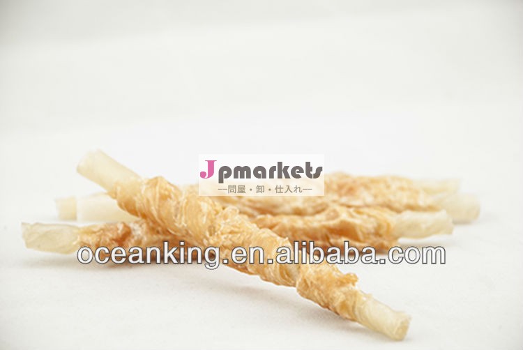 白スティック延チキンのペットフード。 ドッグフード。問屋・仕入れ・卸・卸売り