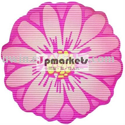 印刷されたpvc発泡ファンシー花柄バスマットアンチスリップ問屋・仕入れ・卸・卸売り