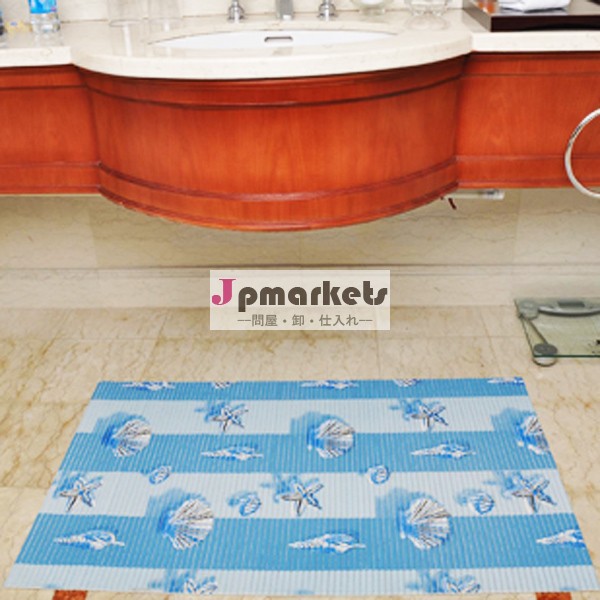 Pvc吸収性不- スリップ装飾的な浴室の敷物問屋・仕入れ・卸・卸売り