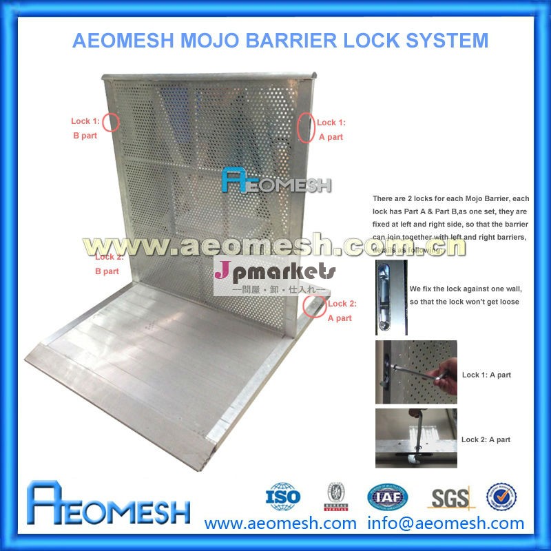 crowd control barrier used aluminum fence/concert security barrier問屋・仕入れ・卸・卸売り