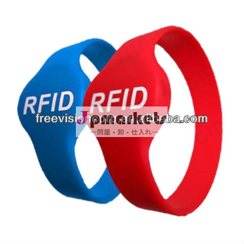 印刷されたロゴシリコンのrfidリストバンド/rfidのブレスレット問屋・仕入れ・卸・卸売り