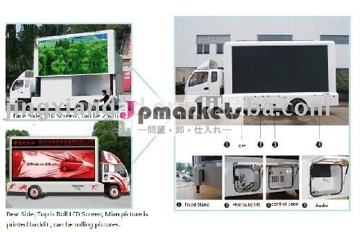 移動式広告のためのLEDの掲示板箱は、トラックに直接取付けられていてできる問屋・仕入れ・卸・卸売り