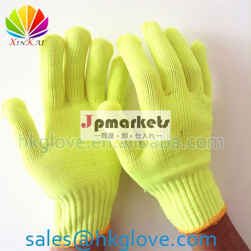 新しい2014年hi-vishk6061蛍光黄色の安全手袋を作業問屋・仕入れ・卸・卸売り