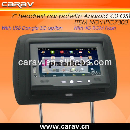 安いアンドロイドヘッドレスト付き車載用pcのandriod4.03g/wifiオプション問屋・仕入れ・卸・卸売り