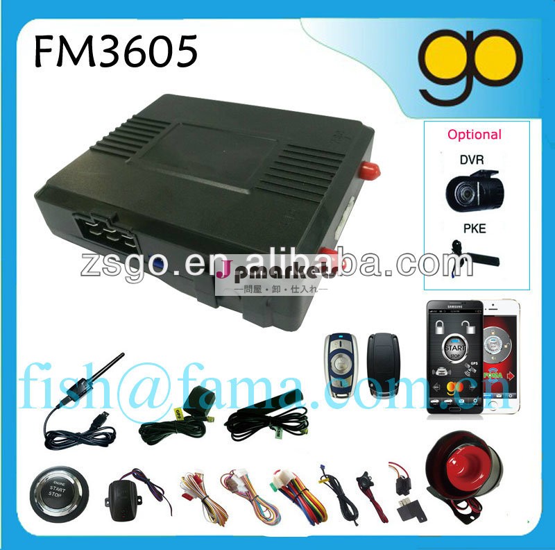 スマートフォンgsmブルートゥース付車の警報システムpke- fm3605問屋・仕入れ・卸・卸売り