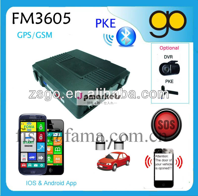 スマートフォンgsmブルートゥース付車の警報システムpke- fm3605問屋・仕入れ・卸・卸売り