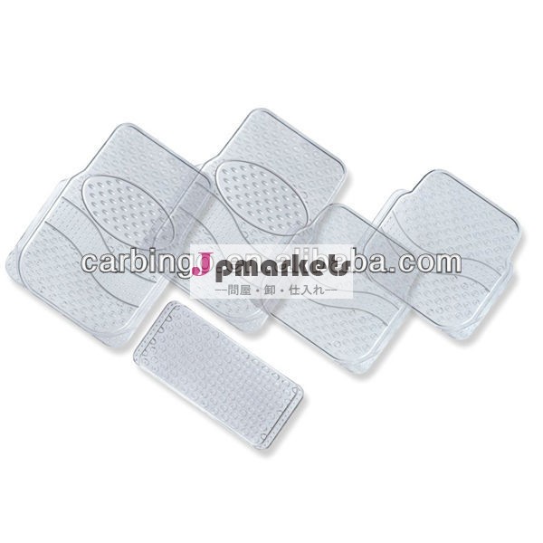 5pcs/set透明pvcの車のフロアマット問屋・仕入れ・卸・卸売り