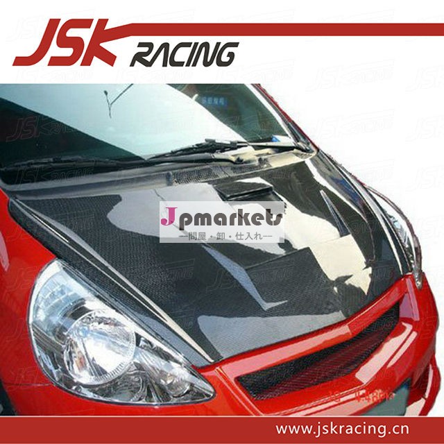 X形式のカーボンファイバーフードボンネット/jaz*zカーボンボンネットfi*t/ホンダ用ホンダのためのフード2006-2008jaz*zfi*t( jsk120117)問屋・仕入れ・卸・卸売り