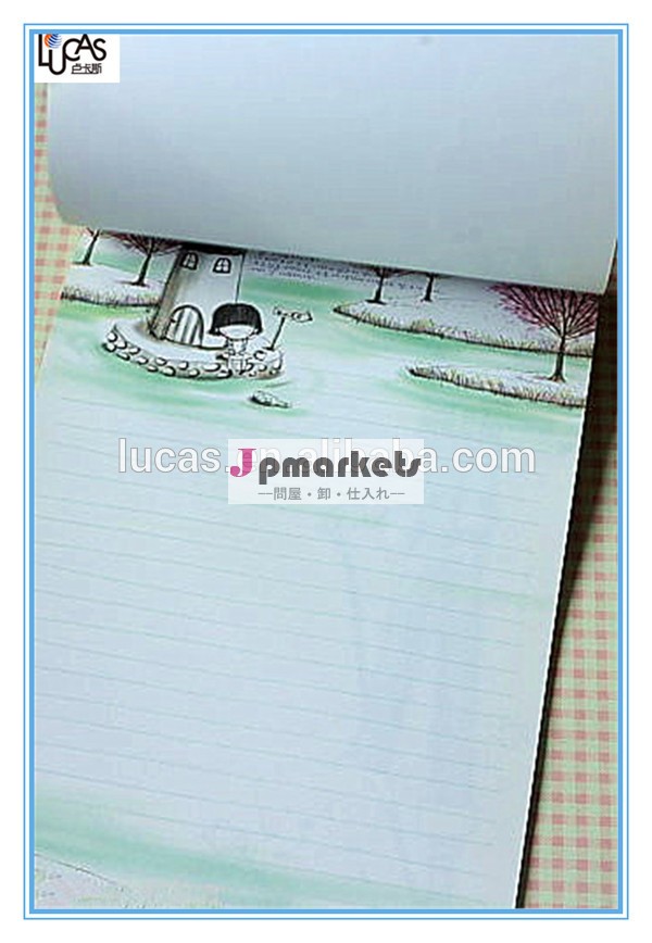 レターパッドのエンベロープを持つさまざまな種類の便箋デザインパッド書き込みのために問屋・仕入れ・卸・卸売り