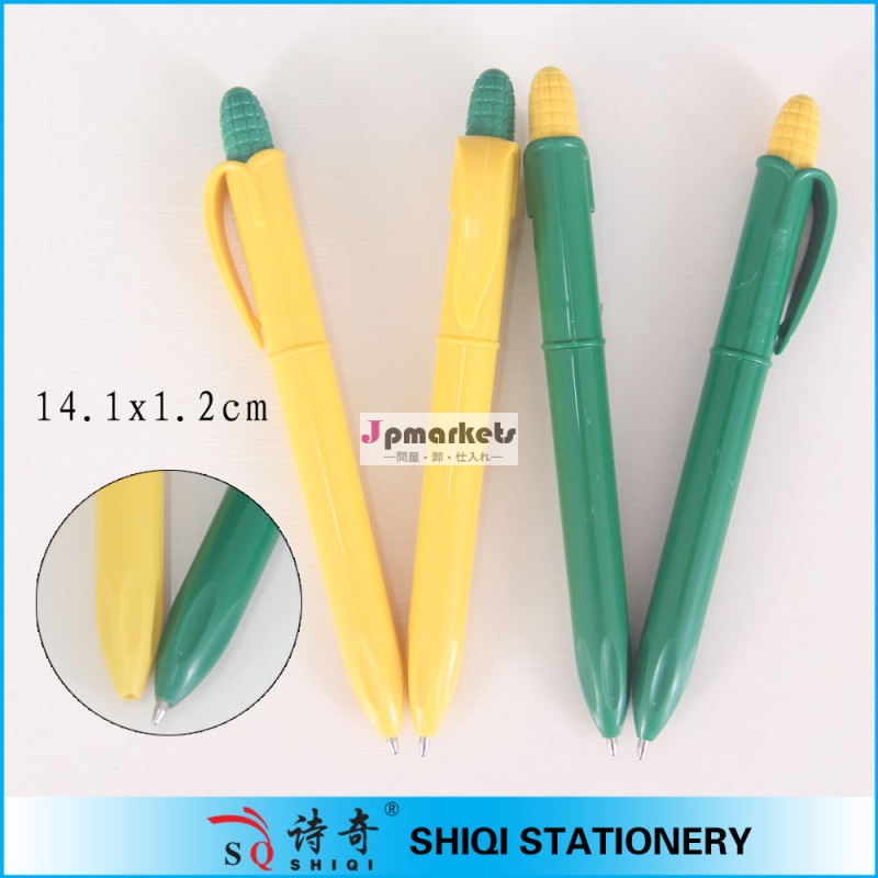 プロモーションプラスチック2014年トウモロコシのペン問屋・仕入れ・卸・卸売り