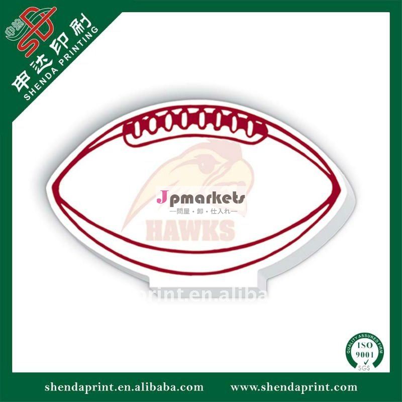 フットボールは昇進SDMP-110257のためのスクラッチ・パッドを形づけた問屋・仕入れ・卸・卸売り