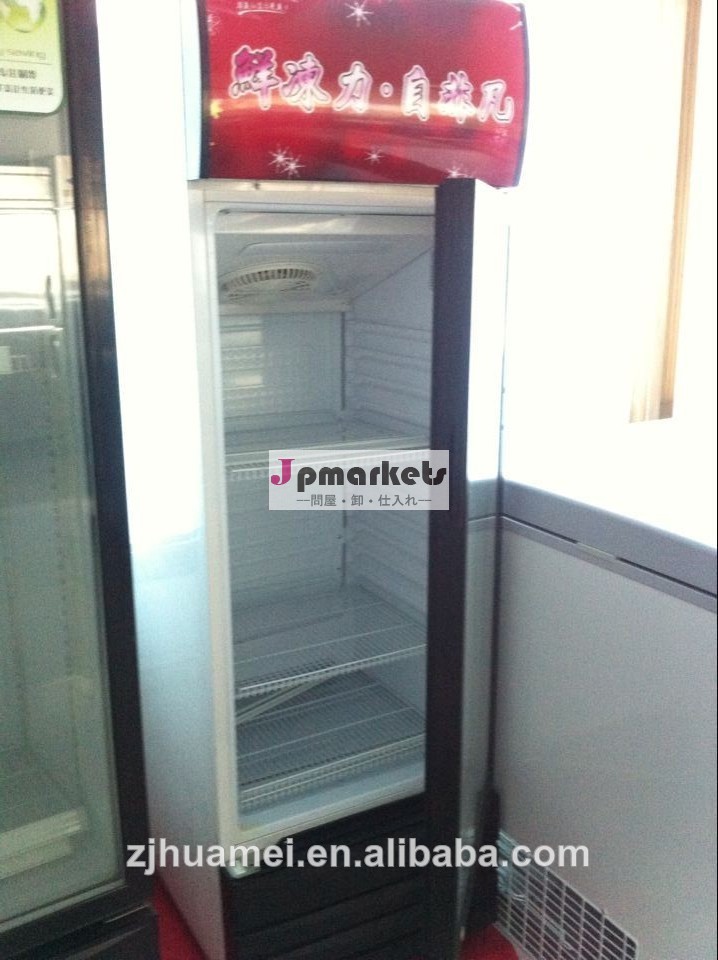 高級垂直216l256l直接冷却ショーケース問屋・仕入れ・卸・卸売り