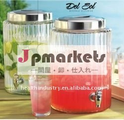 10l水栓付きガラスのドリンクディスペンサー問屋・仕入れ・卸・卸売り