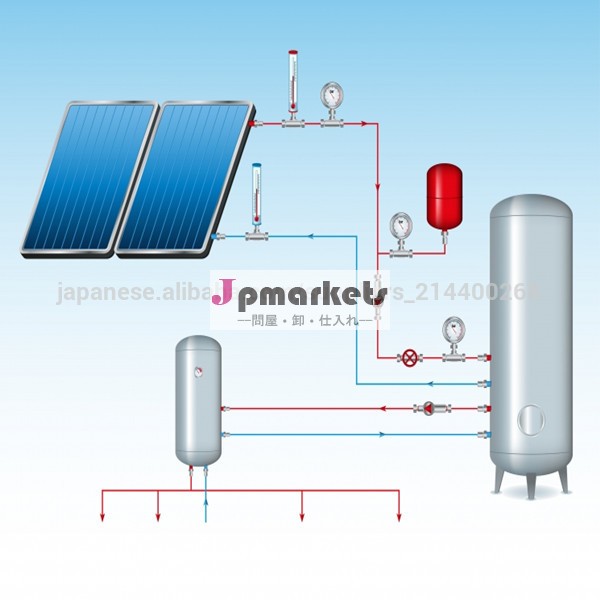 加圧された平らなシステム統合的な太陽熱温水器問屋・仕入れ・卸・卸売り