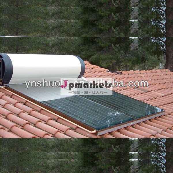 オン- の屋根取り付けフラットpressued太陽熱温水器問屋・仕入れ・卸・卸売り