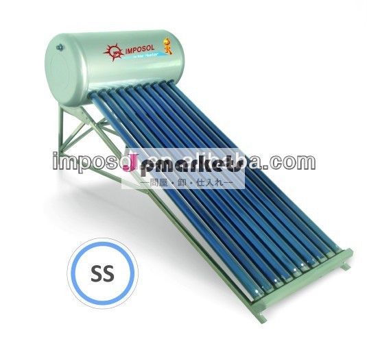 低圧の真空管ステンレス鋼太陽熱温水器のための市場モーリシャス問屋・仕入れ・卸・卸売り