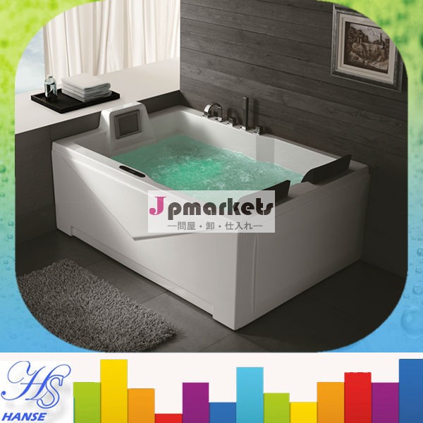 新しいデザインの浴槽の木2014年/2人は、 ジェットバスの浴槽/hs-bc667ダブルジャグジー浴槽問屋・仕入れ・卸・卸売り