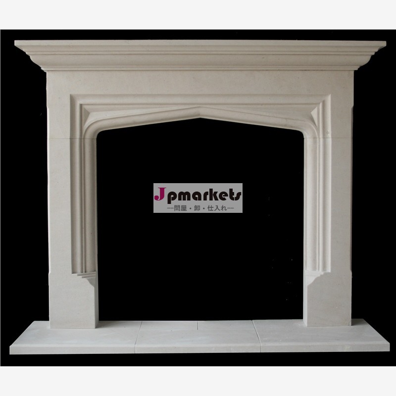 Customized full hand carved stone outdoor fireplace surrounds design問屋・仕入れ・卸・卸売り