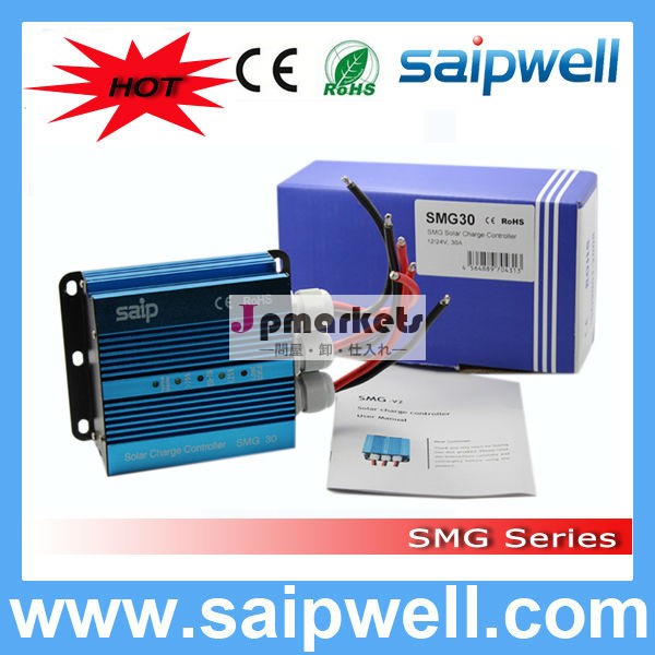 Saip高- パワー２０a12vpwmソーラーパネルチャージコントローラー、 ceの承認を得てソーラー充電コントローラ問屋・仕入れ・卸・卸売り