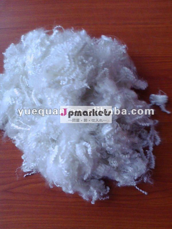 リサイクル1.5d中空ポリエステル短繊維siliconised布団やクッションを充填するために、 繊維ヘアライン問屋・仕入れ・卸・卸売り