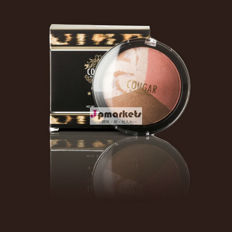 ミネラル焼かれた粉のトリオは- BronzerのBlusher、Highlighterを置いた問屋・仕入れ・卸・卸売り