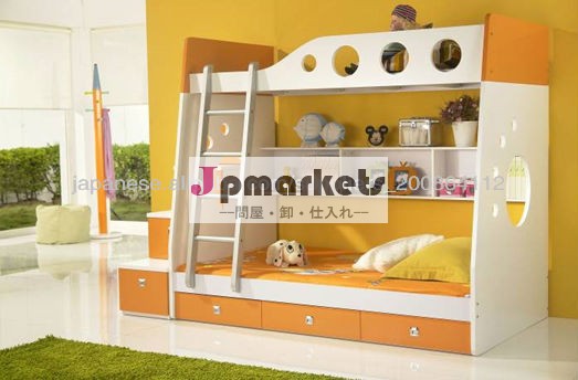 MDF現代の子供の寝室の家具の子供の二段ベッド/ベッドルームセット問屋・仕入れ・卸・卸売り