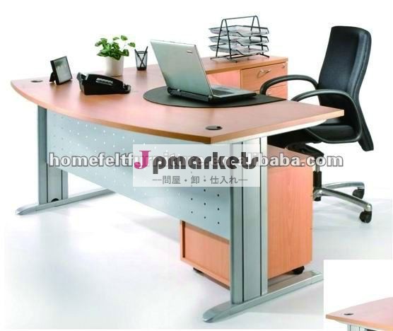 でシンプルなデザインの金属脚チェリー色木製オフィス家具テーブルのデザイン( cr- e)問屋・仕入れ・卸・卸売り