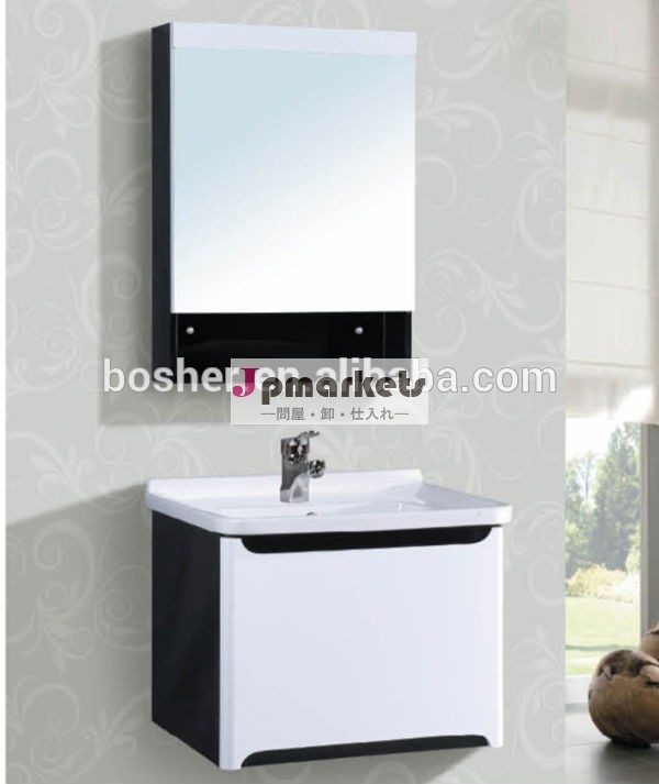 シンプルなデザイン2014年bosherpvcミラー浴室用キャビネット問屋・仕入れ・卸・卸売り