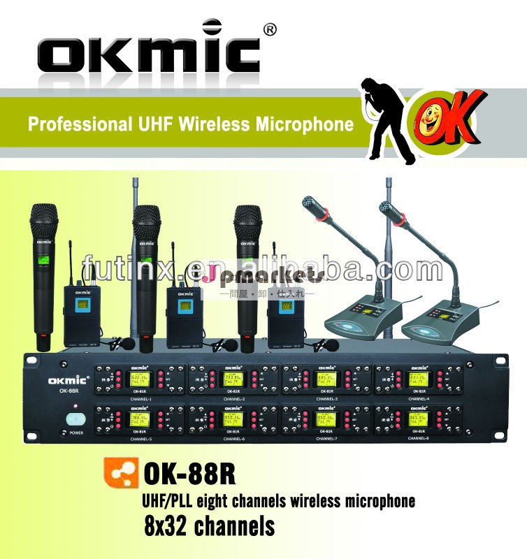 Uhfpllok-88r8チャンネルワイヤレスマイク( ワイヤレスモジュール)問屋・仕入れ・卸・卸売り