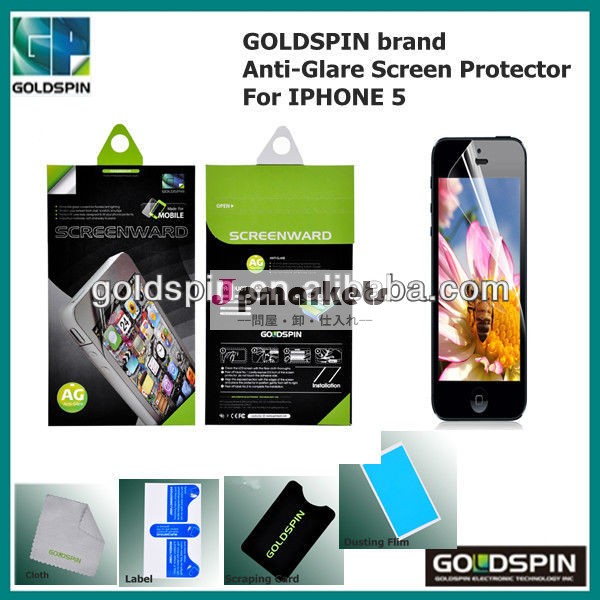 新しい2013!! Goldspin抗- グレアスクリーンプロテクターiphone5の問屋・仕入れ・卸・卸売り