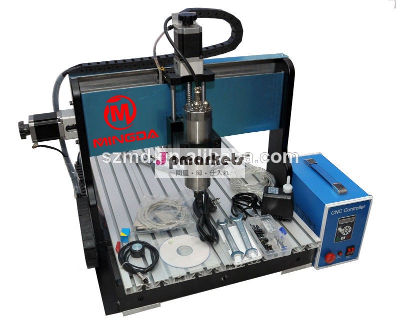 Cnc彫刻機2014年mingdacnc-60401500w3または4軸水冷金属加工cnc彫刻機問屋・仕入れ・卸・卸売り