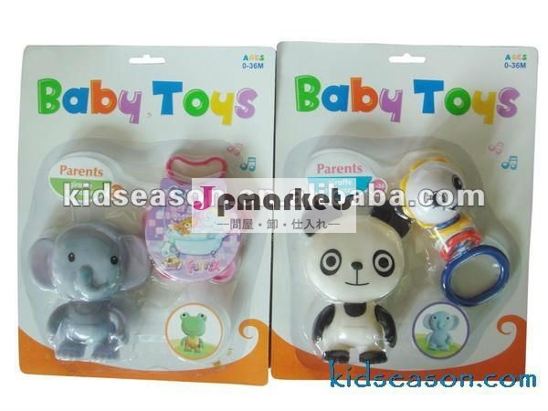 面白い動物の図赤ちゃんガラガラおもちゃ問屋・仕入れ・卸・卸売り