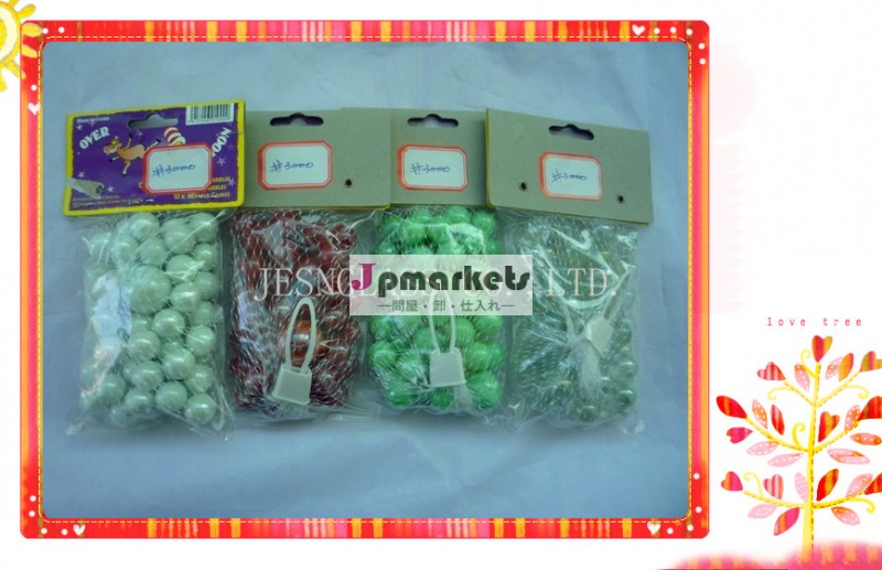 ガラス16mm*49pcs+25mm*1pcsmarbles+mesn袋+bag+pvcヘッドカード。問屋・仕入れ・卸・卸売り