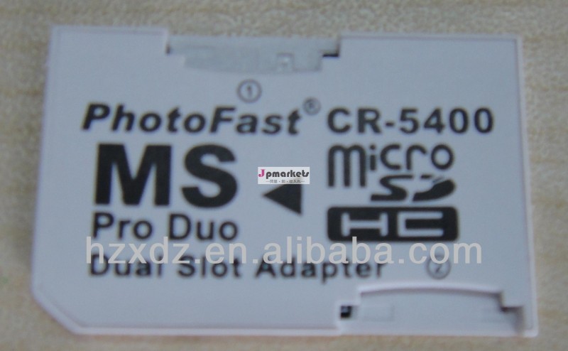高速フォトcr-5400マイクロsdタスクフォースにmsproデュオデュアルスロットアダプター2pspのカード問屋・仕入れ・卸・卸売り