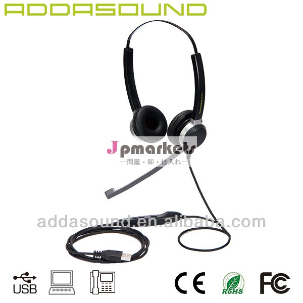 クリスタルaddasound2852ノイズ- ヘッドセットを取り消す設計されたコールセンターのための問屋・仕入れ・卸・卸売り