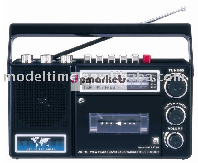 無線のカセット・レコーダのwDisco Light/LCD Clock/3バンドEQのカセットプレーヤー問屋・仕入れ・卸・卸売り