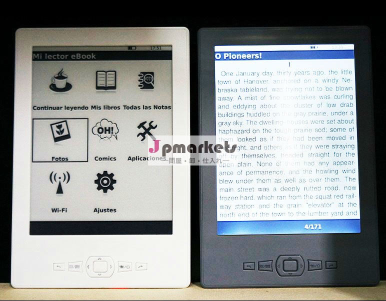 6''( 1024*758) 電子インク付き書籍リーダーwifi、 タッチパネル、 フロントライト問屋・仕入れ・卸・卸売り