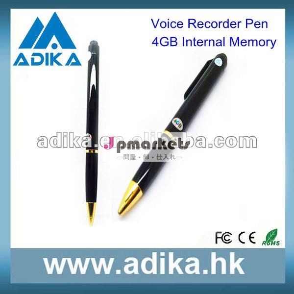 ペンの形の高感度ボイスレコーダー、 音声と記録装置adk-dvr10024gbのメモリ問屋・仕入れ・卸・卸売り