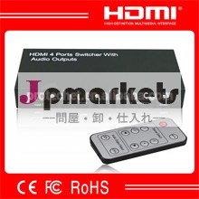 Rcahdmiスイッチャー4x1の同軸オーディオ出力を備えた、 toslinkと3.5mmステレオ問屋・仕入れ・卸・卸売り